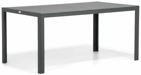 Dining Tuintafel rechthoekig 160 x 90 cm Aluminium Grijs Varano