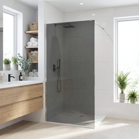 Walk-in douchewand Rea Flexi Grey / Chrome 100
