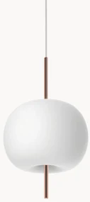Dimbare hanglamp Kushi, mondgeblazen