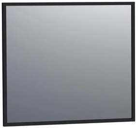 Saniclass Silhouette Spiegel - 80x70cm - zonder verlichting - rechthoek - zwart 3503