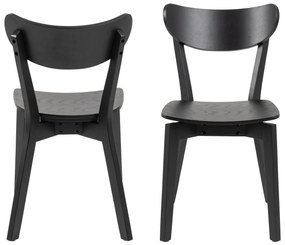 ROXY Zwart - HOUTEN STOEL VOOR WOONKAMER, EETKAMER, KEUKEN, RETRO