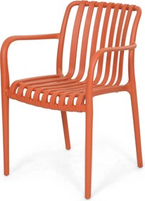 Tuinset 4 personen 160 cm Kunststof Oranje Domani Furniture Alba/Weston