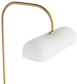 Staande lamp in opaline glas, messing en marmer, Nota