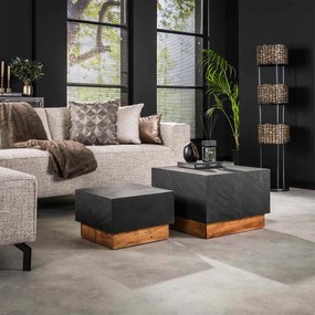 Leisteen Salontafel Set Van 2