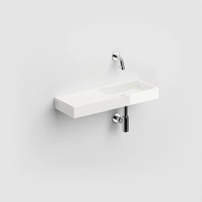 Clou Mini Wash Me fontein mineraalmarmer links 56cm wit glans