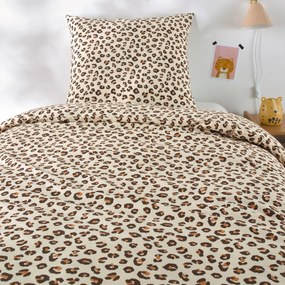 Katoenen bedset voor kinderen, vierkante kussensloop, Leopold