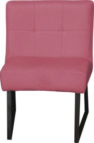 Eetkamerstoel - Amsterdam - geschikt voor ronde tafel - stof Element roze 10