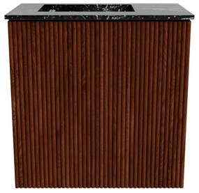 Mondiaz Joya DLux 40cm toiletmeubel ruby met wastafel faye links zonder kraangat lava