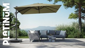Platinum Challenger zweefparasol 3x3m T2 premium (incl. voet + hoes) lush green