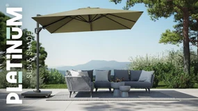 Platinum Challenger zweefparasol 3x3m T2 premium (excl.voet) lush green