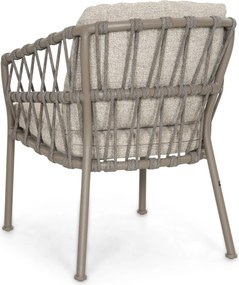 Tuinset 6 personen 180 cm Rope Taupe Santika Furniture Santika