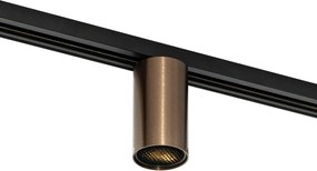 Moderne spot donker brons voor railsysteem 1-fase GU10 35mm - Iconic Ruby Honey