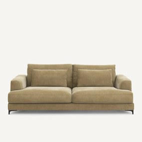 4-zits slaapbank van stonewashed fluweel, Marsile