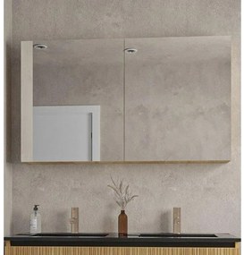 Saniclass Holz Spiegelkast - 120x70cm - eiken SW773985