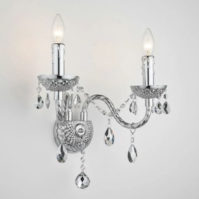 Wandlamp EBT019-2W Chrome