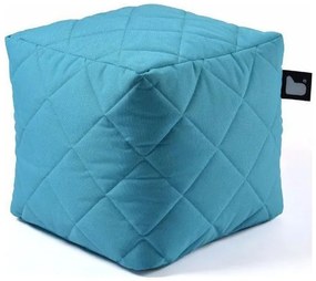 Extreme lounging B-Box Outdoor Quilted Poef - Aqua