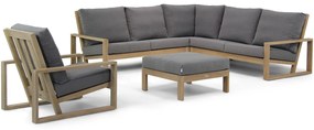 Hoek loungeset 6 personen Teak Old teak greywash  Lifestyle Garden Furniture Pure Island