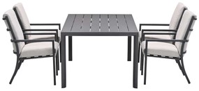 Garden Impressions Senja tuinset 5-delig desert sand - Adana tuintafel 180x100 cm