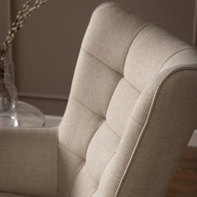 Beige Fauteuil Stof