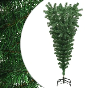 vidaXL Kunstkerstboom omgekeerd met standaard 150 cm groen