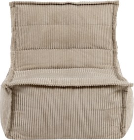 Dolce Zitzak Stoel Cord Lounger - Stone