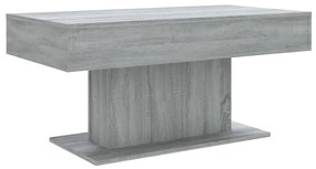 vidaXL Salontafel 96x50x45 cm bewerkt hout grijs sonoma eikenkleurig