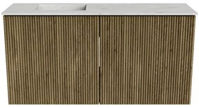 Mondiaz Joya DLux 80cm toiletmeubel dusk met wastafel faye links 1 kraangat opalo