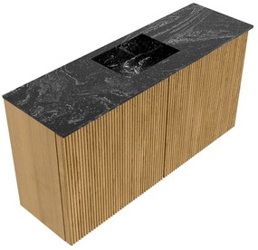 Mondiaz Joya DLux 80cm toiletmeubel oak met wastafel faye midden zonder kraangat lava