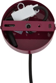 Retro hanglamp plum met metalen kap - Ophelia