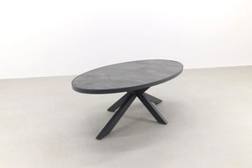 Silva tuintafel antraciet/keramiek - Ovaal - 240x115 cm.