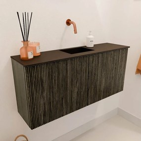 Mondiaz Joya 90cm toiletmeubel shadow met wastafel faye midden zonder kraangat urban