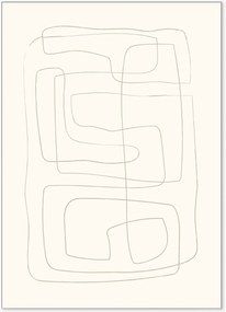 Ingelijste print Lines 01