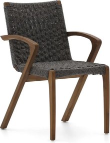 Dining tuinstoel | Bellagio  Tredozio | Wicker (vlechtwerk) | Natural Teak | Kees Smit Tuinmeubelen