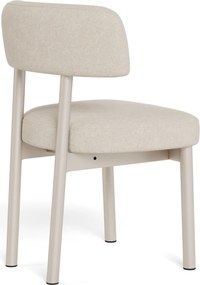 Mazzoni TORAY Beige (stof Apia 453)/onderstel kasjmier - GESTOFFEERDE EETKAMERSTOEL VOOR KEUKEN/EETKAMER