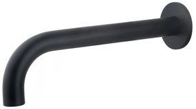 Mueller Round inbouw uitloop 25cm mat zwart