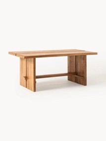 Teakhouten eettafel Hugo, in verschillende formaten