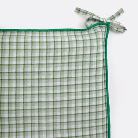 Stoelkussen, geruit katoen, NINON