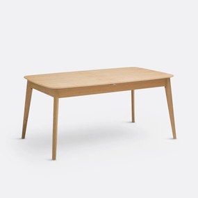Uitschuifbare tafel met eikenfineer voor 4/10 personen, tweezijdig
