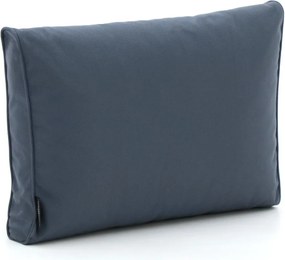 Loungekussen Tuin | Blauw/Grijs-Antraciet | Outdoor Textiel | Madison | 60x40cm | Kees Smit Tuinmeubelen