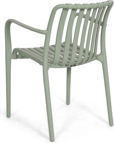 Tuinset 6 personen 240 cm Kunststof Groen Domani Furniture Alba/Guave