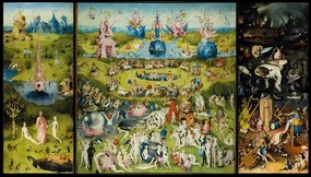 Kunstreproductie De Tuin der Lusten, Hieronymus Bosch