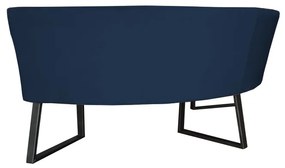 Eetkamerbank - Hengelo - geschikt voor ronde tafel 130 cm - stof Element blauw 13