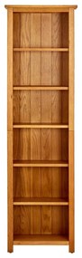 vidaXL Boekenkast met 6 schappen 52x22x180 cm massief eikenhout