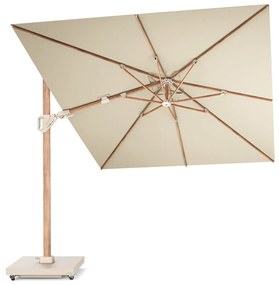 Challenger T2 premium parasol 350x260 cm teak champagne