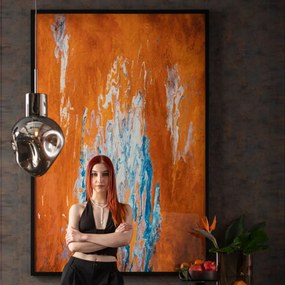 Kare Design Artistas Orange Groot Schilderij Abstract Oranje 180 Cm