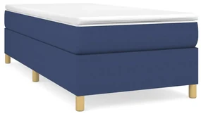 vidaXL Boxspring Bedframe Blauw 100x200 cm Stof