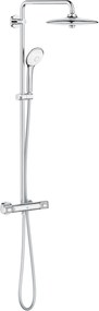 Grohe Euphoria 260 regendoucheset met 6 straalsoorten en thermostaatkraan waterbesparend Ø26cm chroom
