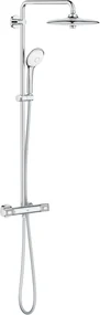 Grohe Euphoria 260 regendoucheset met 6 straalsoorten en thermostaatkraan waterbesparend Ø26cm chroom