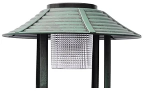 vidaXL Vogelbad/voederhuisje met solarverlichting