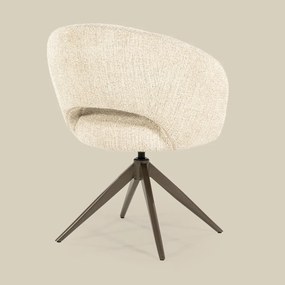 Eleonora Alissa Ronde Eetkamerstoel Beige